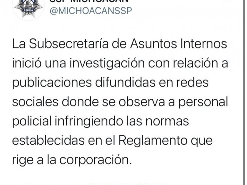 Inicia investigación SSP por Tiktok de policías