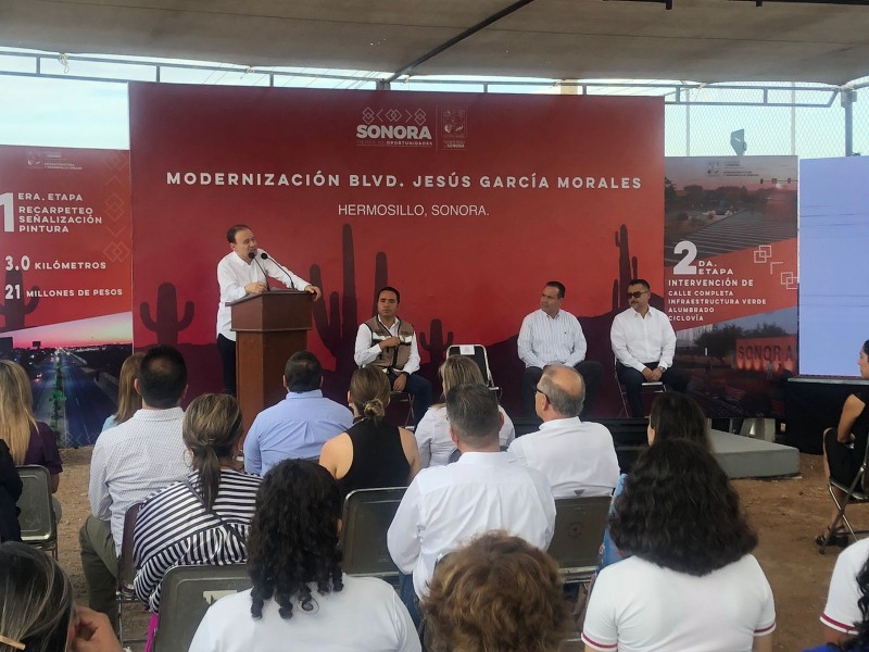 Inicia modernización de bulevar García Morales en punto de aeropuerto