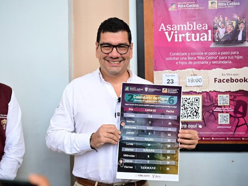 Inicia pago de becas para estudiantes de educación media superior y superior