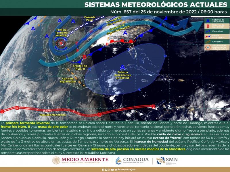 Llega la primera tormenta invernal de la temporada