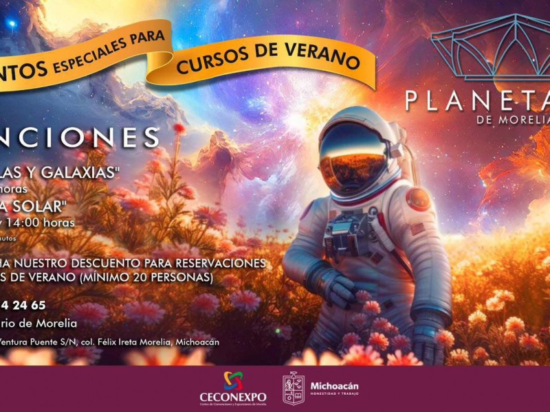 Inicia proyección de estrellas y galaxias en Planetario de Morelia