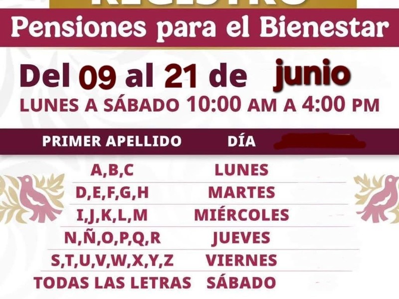 Inicia registro a programas Bienestar para adultos mayores en Tuxpan