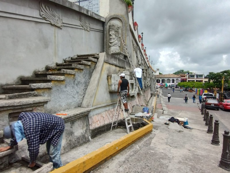 Inicia rehabilitación de murales en Papantla