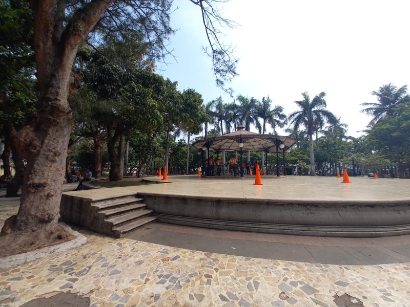 Inicia rehabilitación del parque Zamora en Veracruz