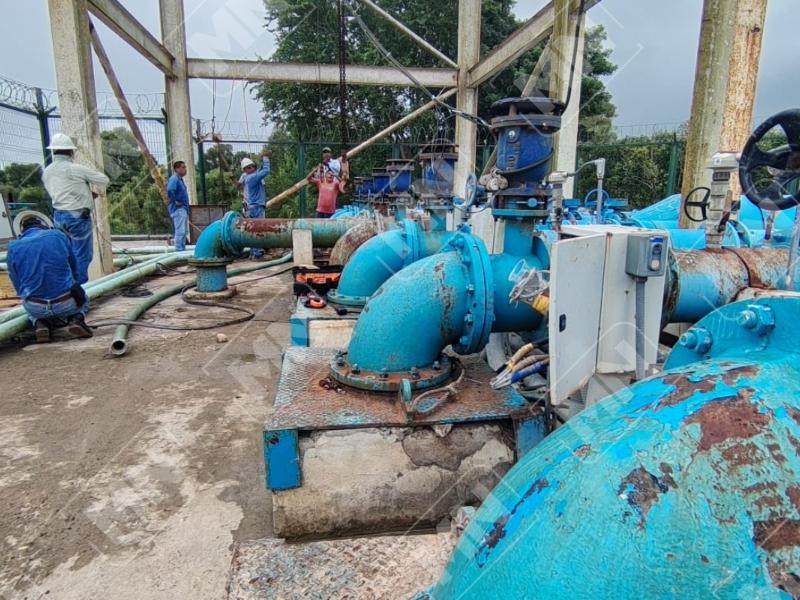 Inicia retiro de lodo en el Xúchitl ; suspenden bombeo a Tuxpan