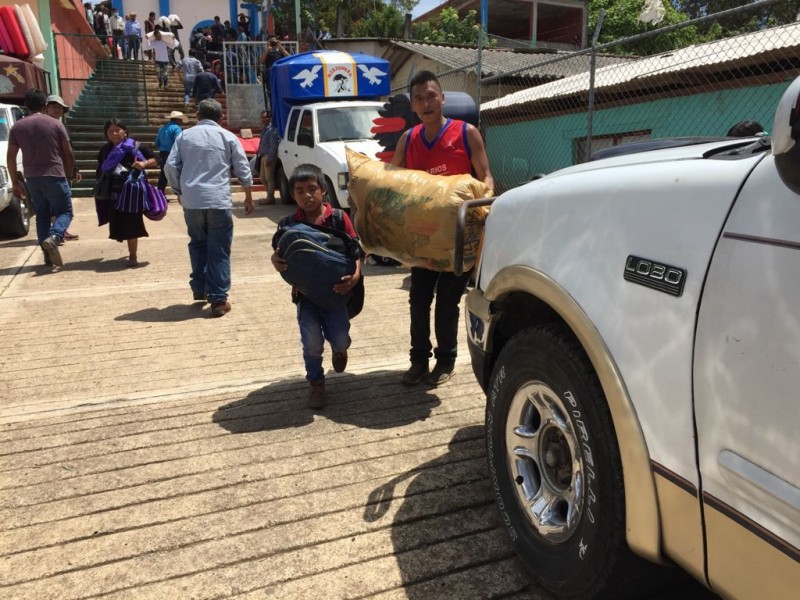 Inicia retorno de desplazados de Pantelhó