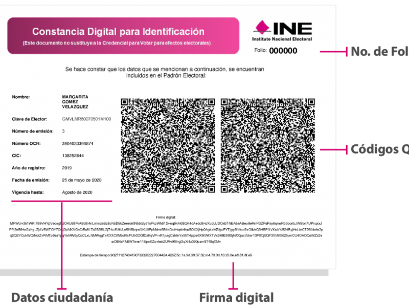 Inicia trámite de constancias digitales del INE