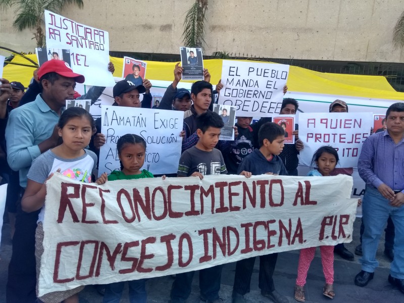 Inician ayuno habitantes de Amatán, exigen justicia