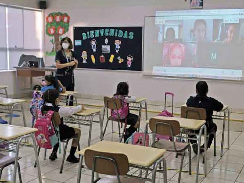 Inician clases hibridas en Primaria Loreto Encinas de Avilés