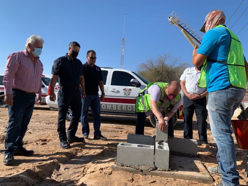 Inician construcción de subestación de Bomberos Municipales