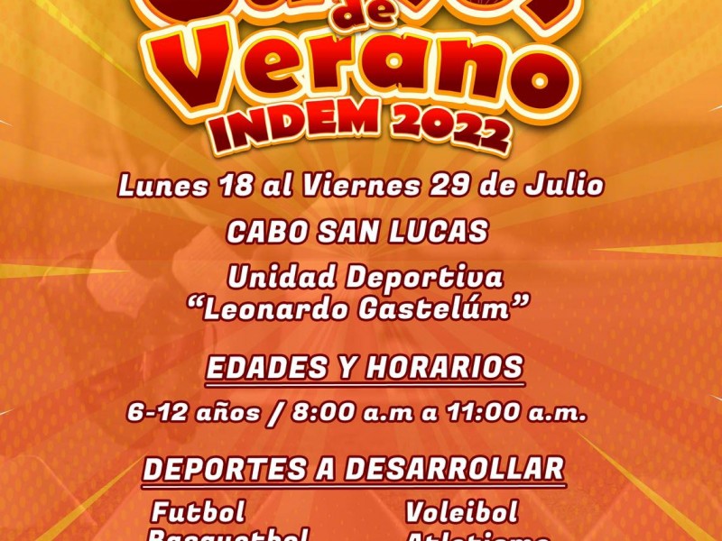 Inician cursos de verano deportivo