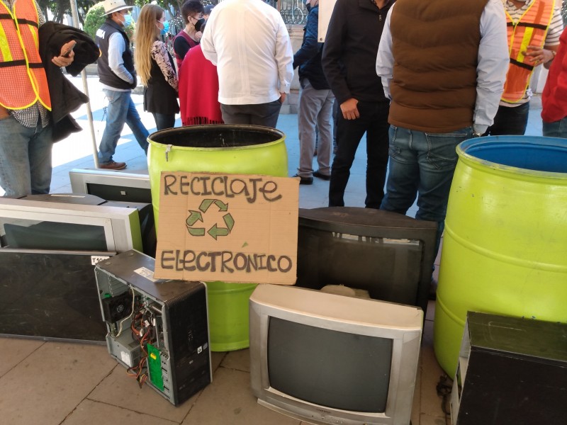 Inician en Sahuayo campaña de reciclaje de equipos electrónicos