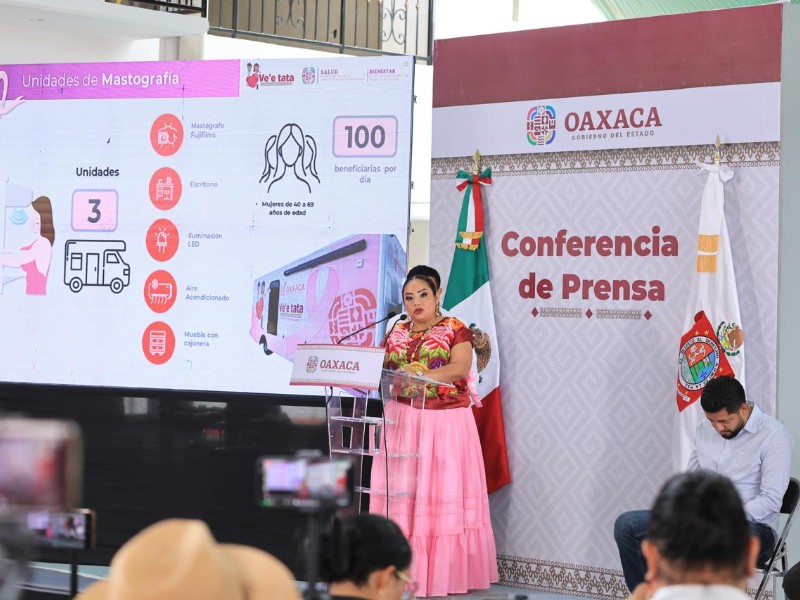 Inician jornadas de mastografías gratuitas en Oaxaca con tres unidades móviles