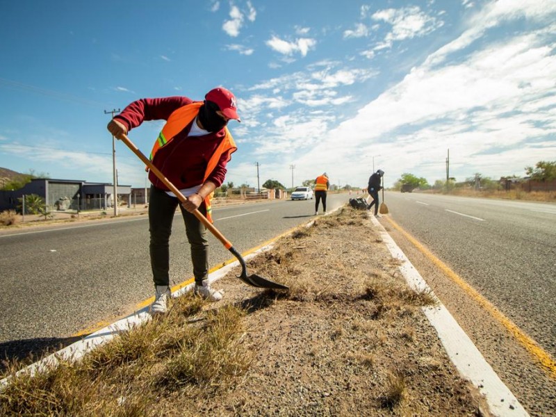 Inician labores de limpieza en San Carlos y Miramar