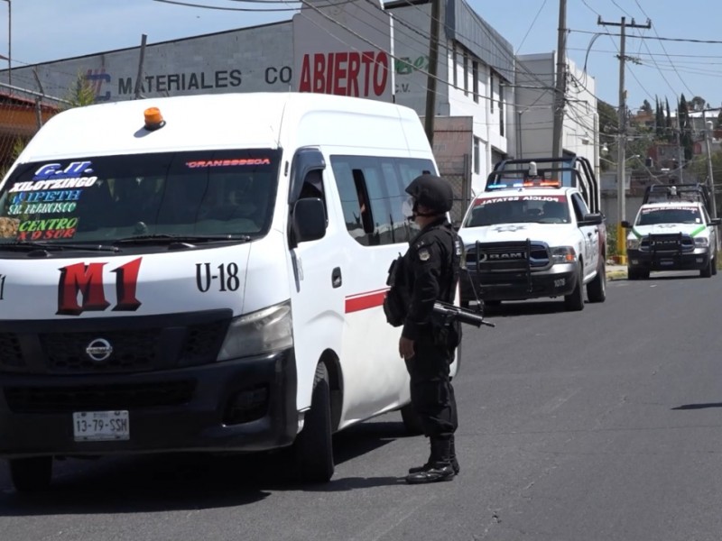 Inician los operativos en transporte público para evitar asaltos