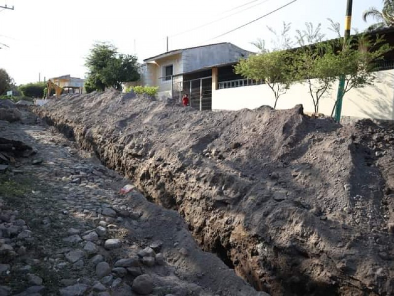 Inician obra de colector pluvial en El Trapiche