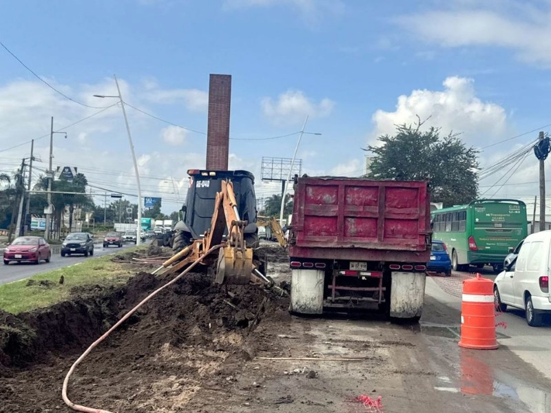 Inician obras contra inundaciones en Adolf Horn