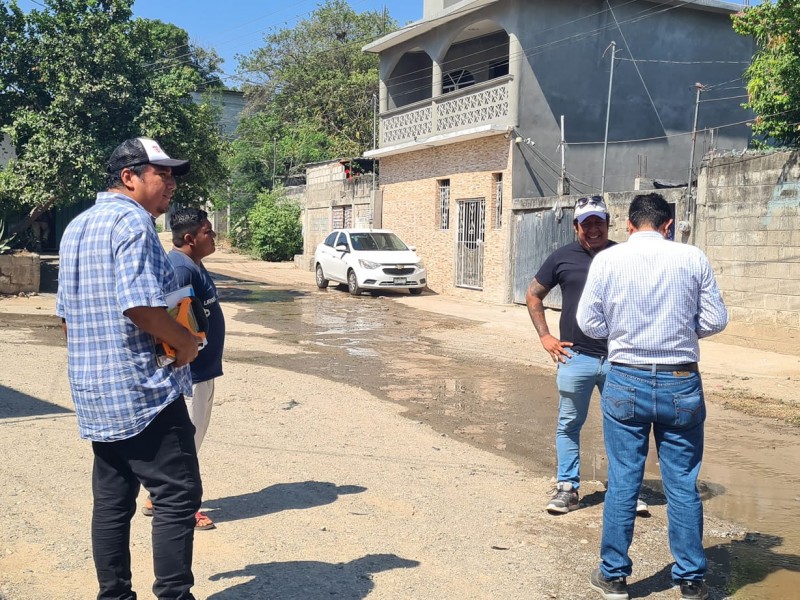 Inician obras de drenaje de San Juanico en Tehuantepec