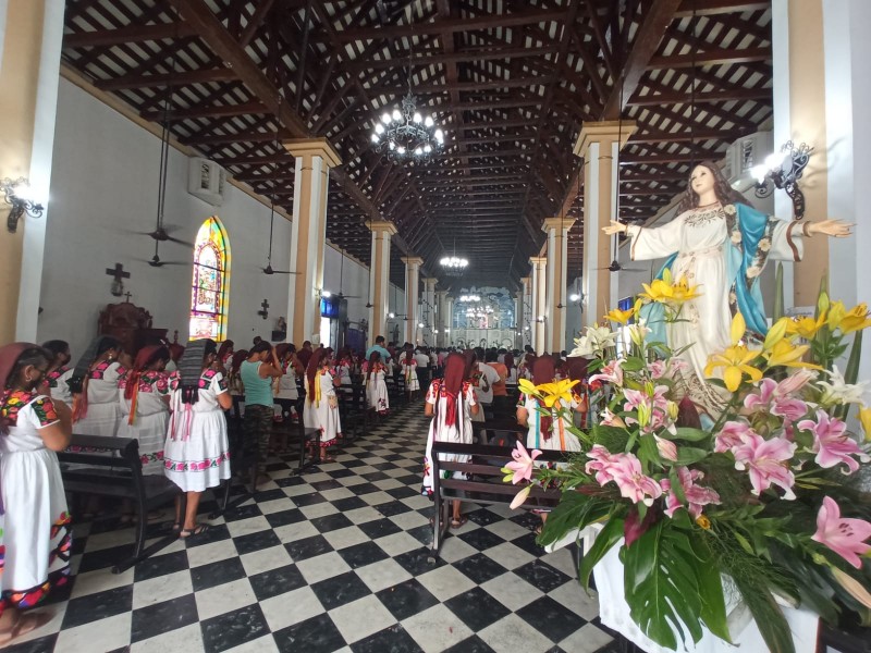 Inician peregrinaciones en honor a la Virgen de la Asunción