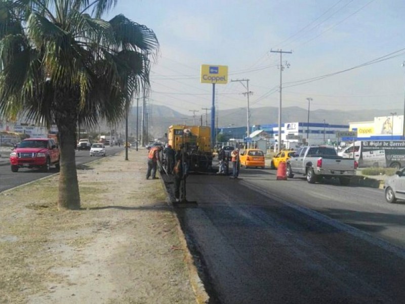 Inician programa de bacheo en Torreón