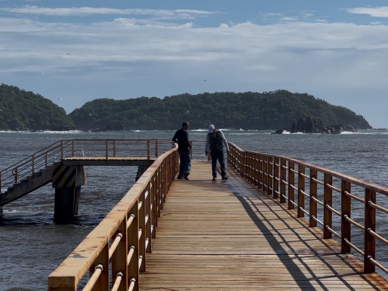 Inician reparaciones del muelle de playa Linda