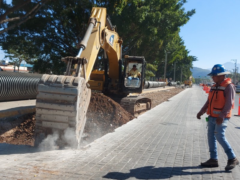 Inician trabajos de Colector Colosio, tome rutas alternas