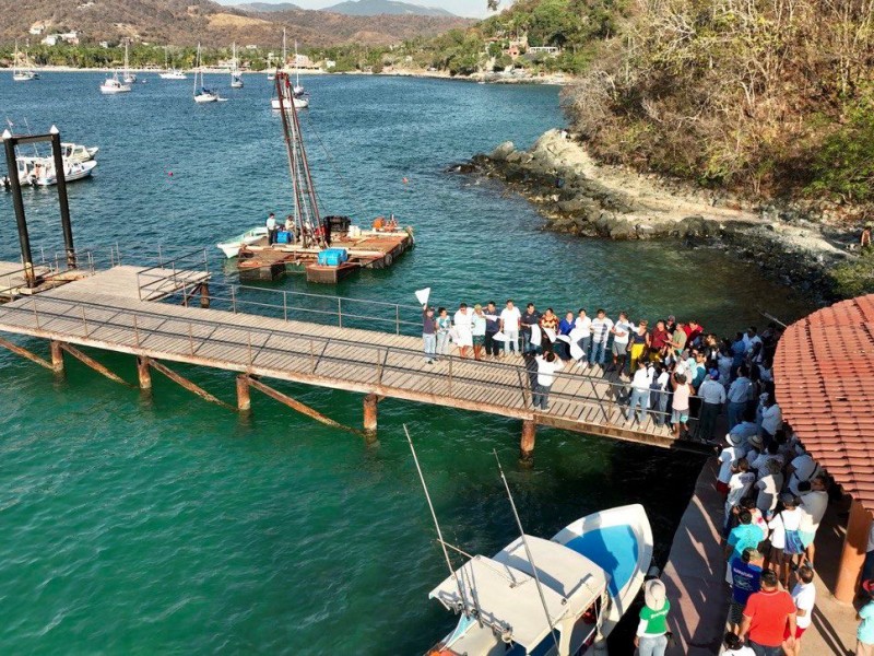 Inician trabajos de reconstrucción del muelle de Las Gatas