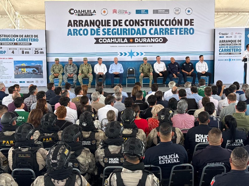 Iniciarán trabajo del Arco de Seguridad Carretero Coahuila- Durango