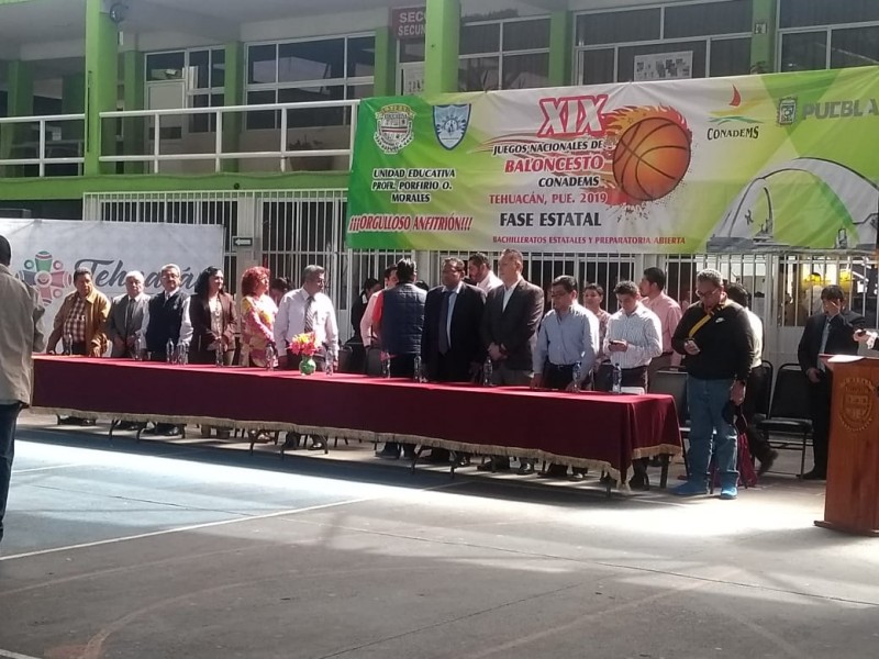 Iniciaron juegos estatales de basquetbol de preparatorias