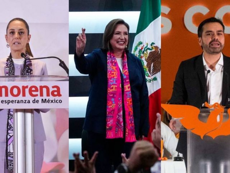 Inicio de campañas presidenciales de Gálvez, Sheinbaum y Máynez