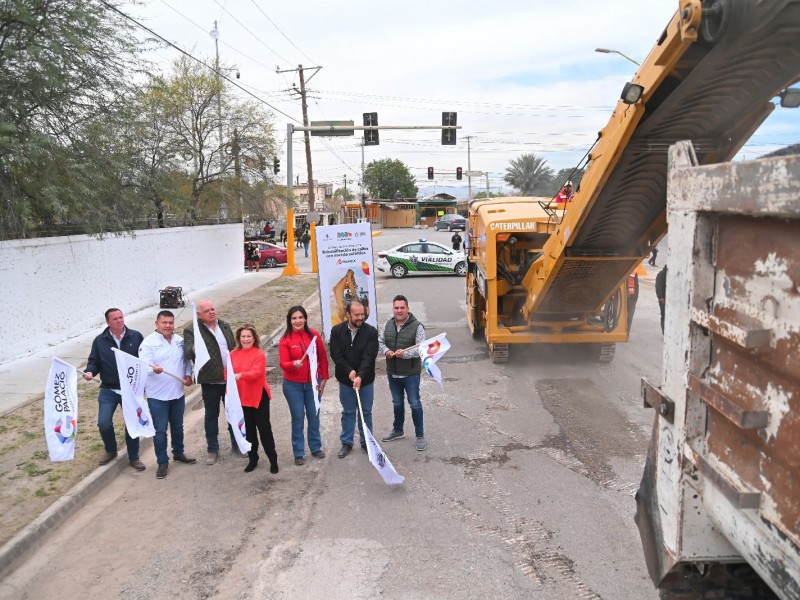 Inicio del programa de rehabilitación de pavimento asfáltico