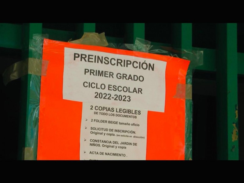 Inició proceso de preinscripciones en escuelas