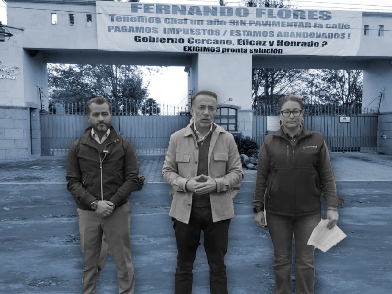 Inició re-pavimentación de calle en Metepec tras denuncia de Meganoticias