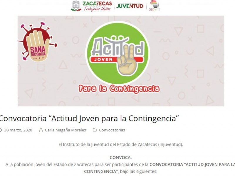 Injuventud lanza convocatoria para fomentar medidas preventivas