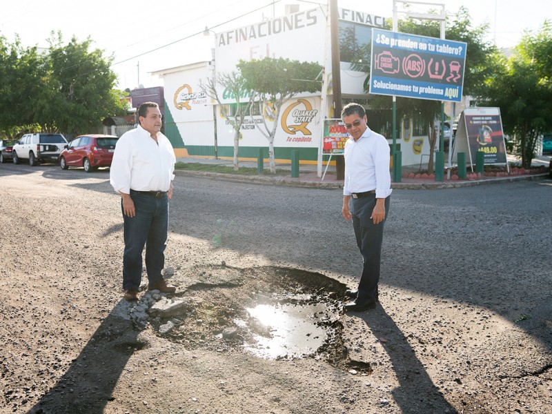 Inmediato el programa de bacheo tras lluvias