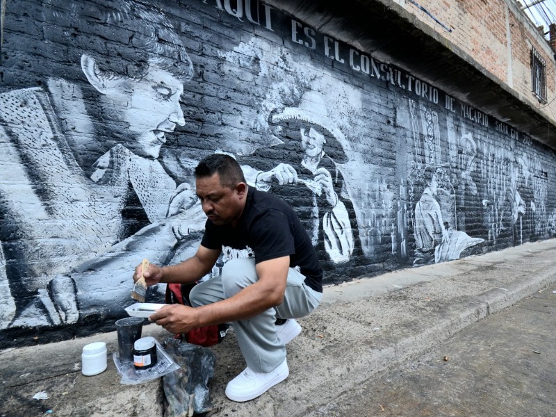 Inmortalizan en Silao a “Macario” en un Mural