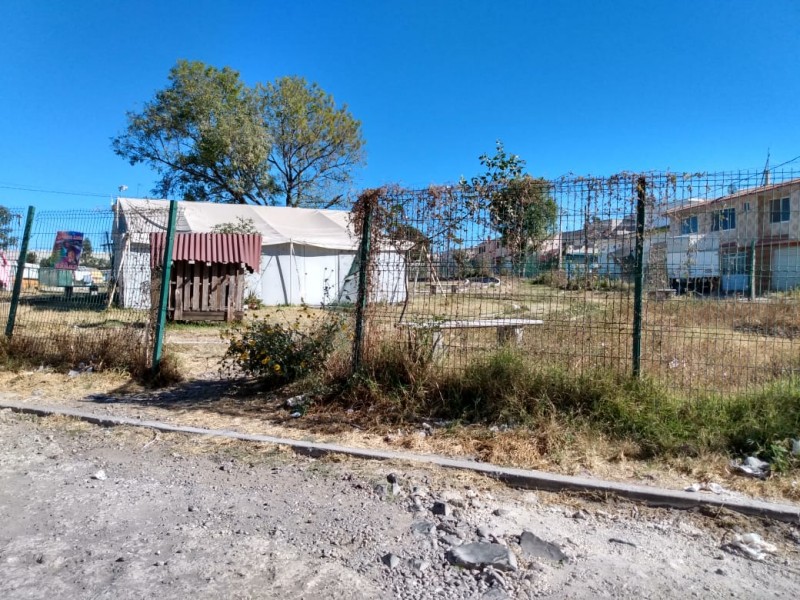 Inseguridad y en mal estado parque de colonia Santa Rosa