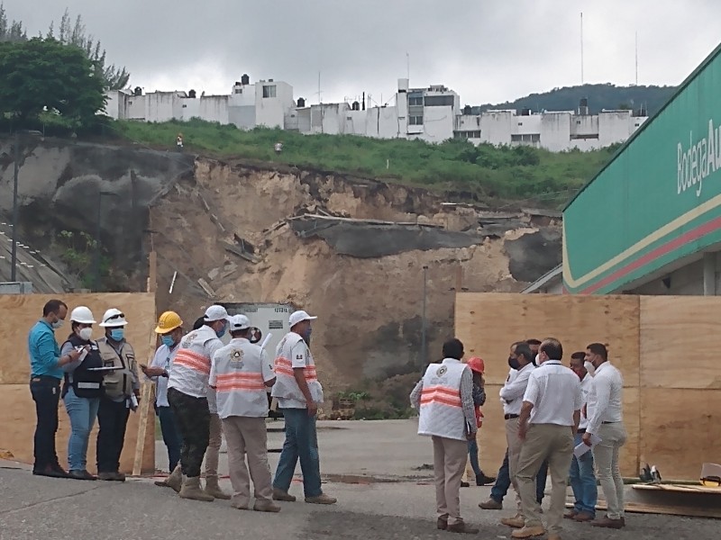 Inspeccionan arrastre de material pétreo derivado de lluvias