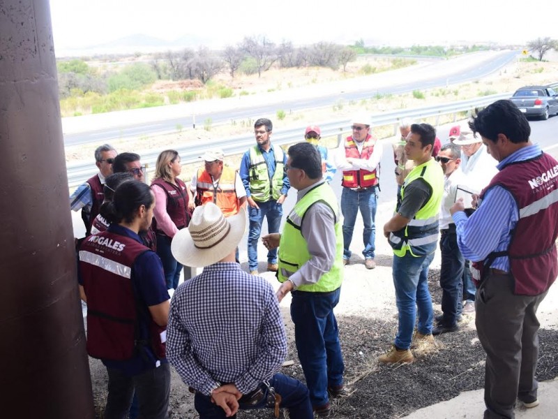 Inspeccionan obras por concluir en periférico oriente