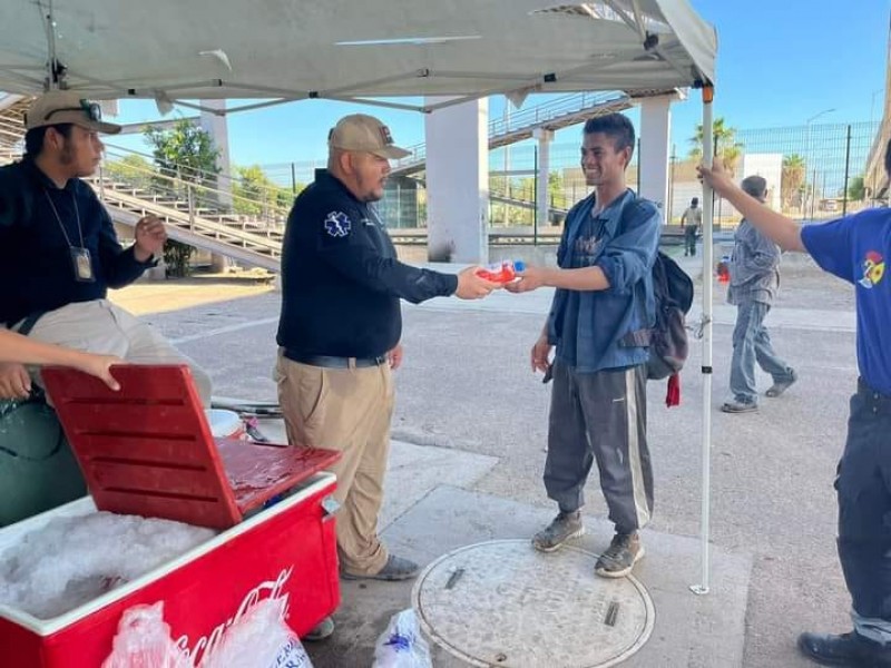 Instala Ayuntamiento módulo de hidratación en el sector Kilómetro Dos