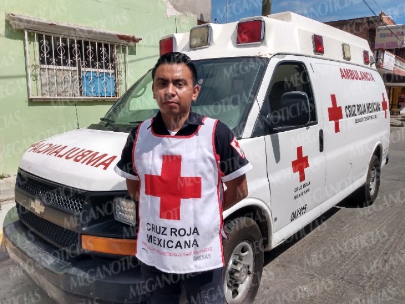 Instala la Cruz Roja Mexicana módulo de socorro en Espinal