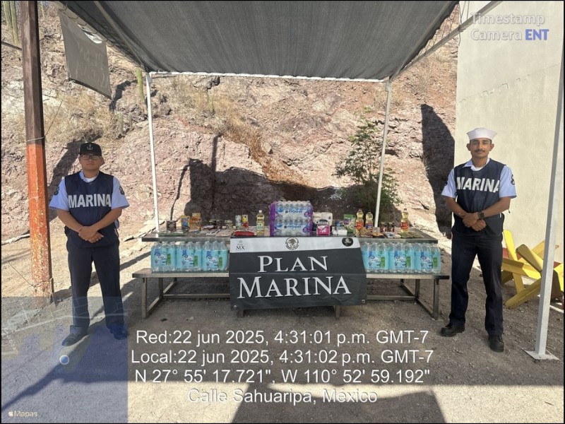 Instala Marina centro de acopio para damnificados en Oaxaca