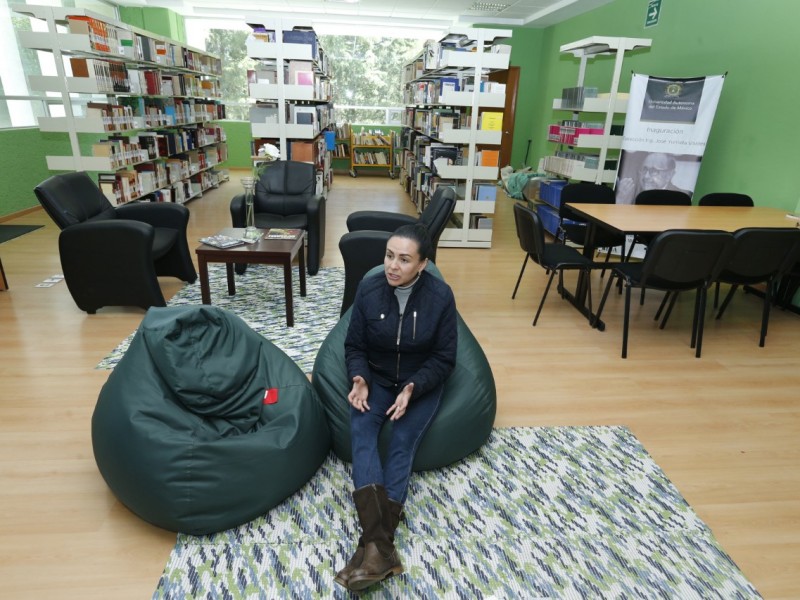 Instala UAEM sala de lectura en biblioteca central