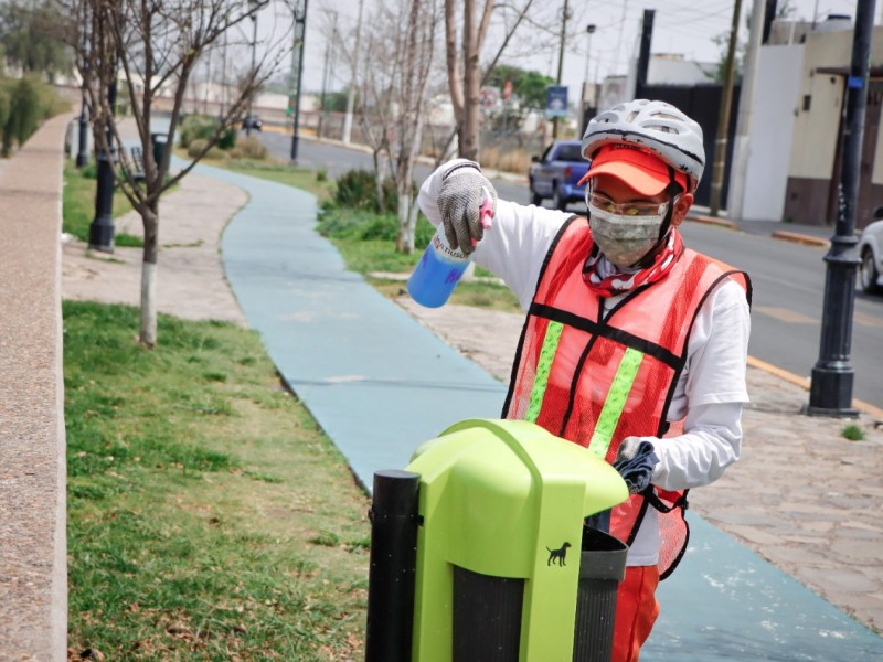 Instalan 400 nuevas papeleras en el Municipio de Corregidora