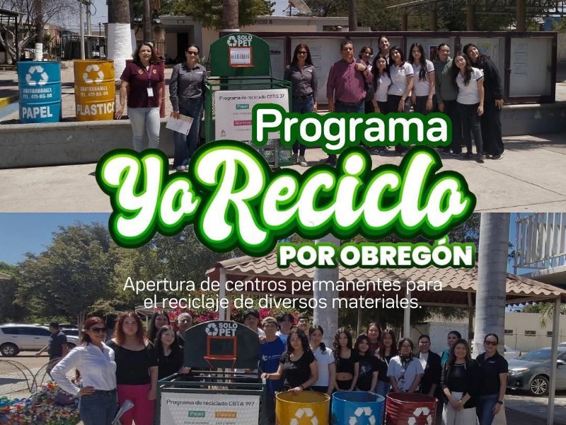 Instalan 7 centros permanentes para reciclaje en Obregón