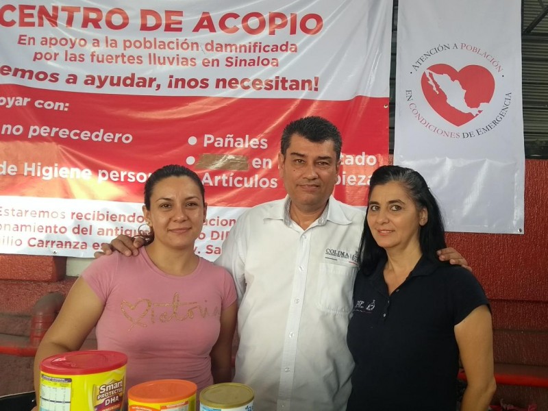 Instalan Centro de Acopio para apoyar a Sinaloa