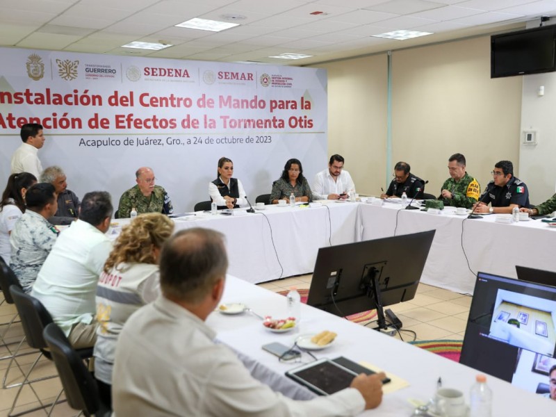 Instalan Centro de Mando para atención por Otis en Guerrero