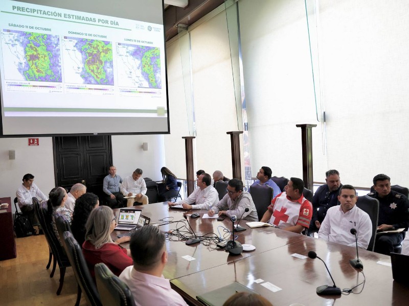 Instalan comité de operaciones de emergencia por lluvias en próximas horas