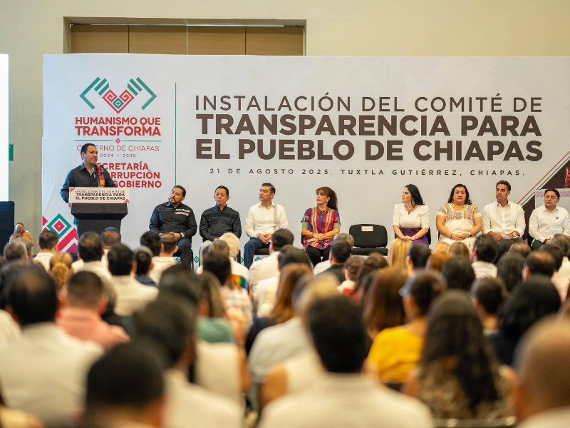 Instalan Comité de Transparencia para el Pueblo de Chiapas