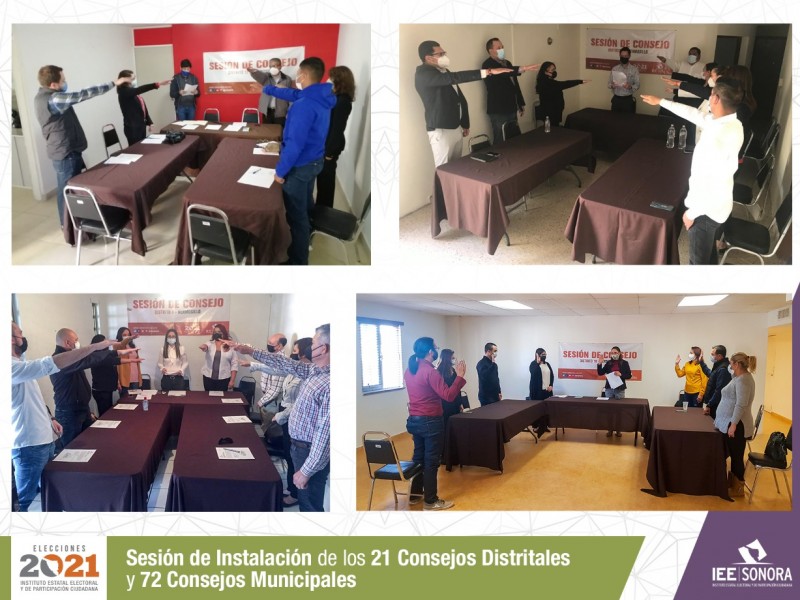 Instalan Consejos Distritales y Municipales electorales